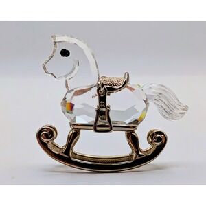 Vintage Swarovski Crystal Rocking Horse Retired